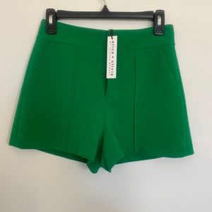 Alice + Olivia Green Shorts